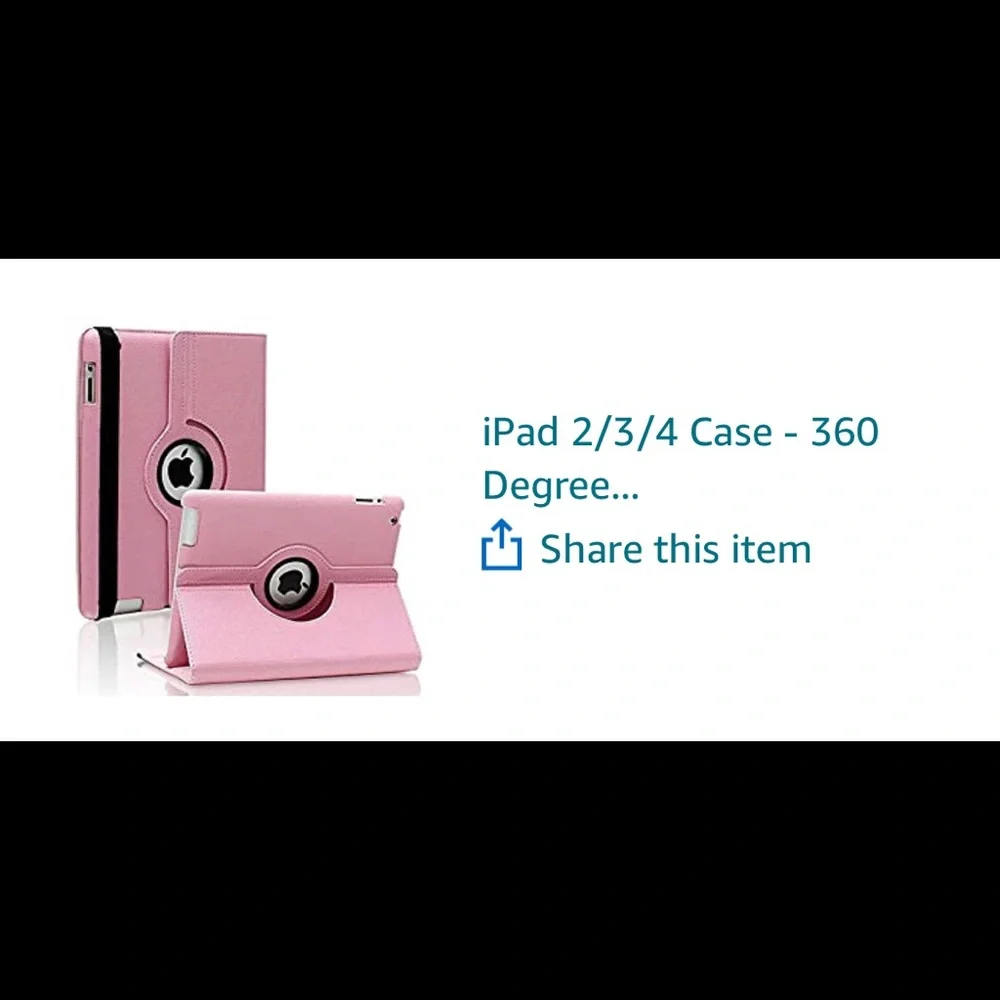For Apple iPad 2 3 4 360 Rotating Folio PU